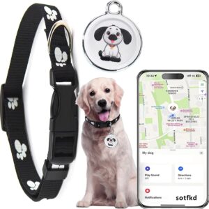 Dog Tracker GPS-GPS Coleira para cães - Rastreador GPS para cães | Android e iOS Universal | Sem taxa mensal | À prova d'água | Funciona com qualquer coleira