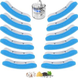 Kit com 12 Substituição Do Filtro Fonte Para Gatos Compatível com bebedouro de fonte de água para animais de estimação