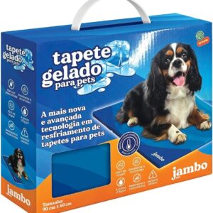 JAMBO PET Tapete Gelado Refrescante para Cães e Gatos Tamanho Grande 90 x 60