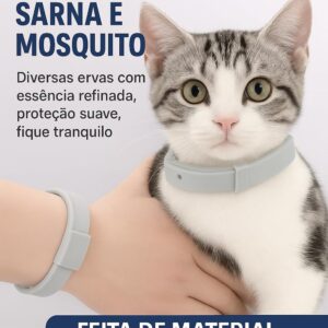 Kit Conjunto 2 unidade Coleira Antipulgas e Carrapatos – Proteção Antiparasitária com Conforto e Segurança Para Seu Cão | e Gato 42 cm