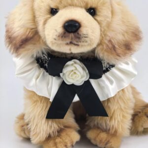 Linda coleira para animais de estimação, babador, babador, toalha de baba, decorações de coleira de malha para cães e gatos - Ideal para ocasiões especiais