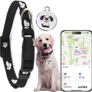 Dog Tracker GPS-GPS Coleira para cães | Android e iOS Universal | Sem taxa mensal | À prova d'água | Funciona com qualquer coleira