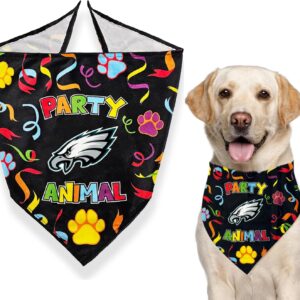 Bandana de aniversário NFL Buffalo Bills para animais de estimação, cachecol licenciado para festa de aniversário para cães e gatos, roupa de animal de estimação de time de futebol, babador de