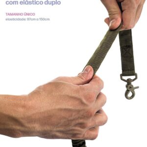 Kit Tático Militar para Cães, Coleira Ajustável em Nylon 1680D com Forro Acolchoado e Guia Retrátil 97-142cm, para Treinamento e Passeio (verde)