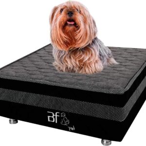 CAMINHA BOX PET COM LENCOL IMPERMEAVEL BRANCO GATOS CACHORRO