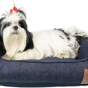 Mabuu Pet Cama Para Cachorro Lavável Modelo Jeans Pet - Tamanho P
