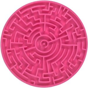 Pet Games Labirinto Pink P -Tapete Para Lamber E Comedouro Para Cães