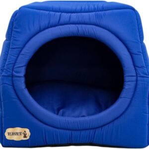 Cama iglu toca para cachorro e gato, cama 2x1 para cachorro ou gato com almofada, TAM. M