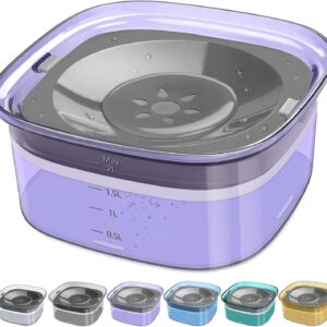 UPSKY Tigela De Água Para Cães De 70 Onças 2L Tigela Para Cães Sem Derramamento Alimentador De Água Lento À Prova De Derramamento De Grande Capacidade, Sem Respingos Tigela Para Cães Dispensador De Ág