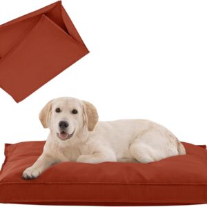 Capas de cama para cães de substituição, laváveis, à prova d'água, capa de cama para cachorro com zíper, 91 cm x 60 cm x 70 cm de altura, capa para animais de estimação Oxford durável para