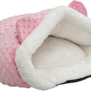 Ninho de dormir de pelúcia para animais de estimação, cama macia, cama para gatos e cachorros.