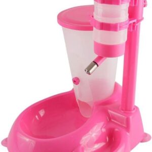 Chalesco Bebedouro Automático com Comedouro para Cães Azul e Rosa