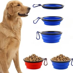 Pote Tigela pet portátil Comedouro e Bebedouro de Silicone 350ml para cães e gatos (Preto)