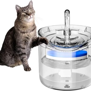 Bebedouro Para Gatos 1.8L - Fonte de Água Transparente e Higiênica para Cães e Gatos