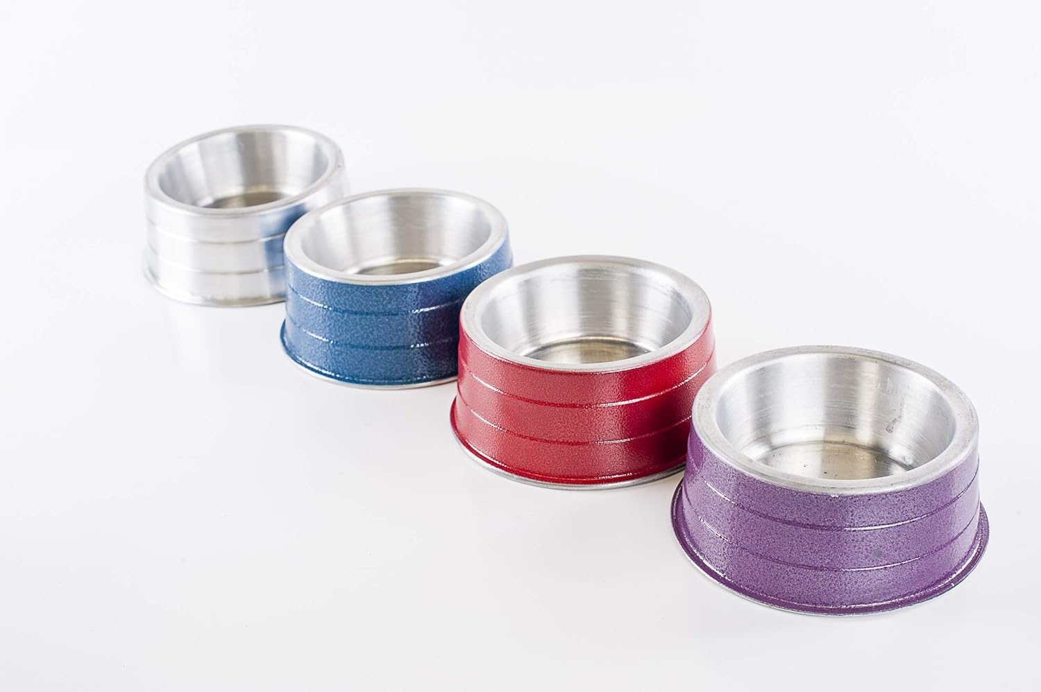 Comedouro Alumínio Pesado Mini sem Pintura 300Ml NF Pet para Cães, Mini, Prata - Imagem 4