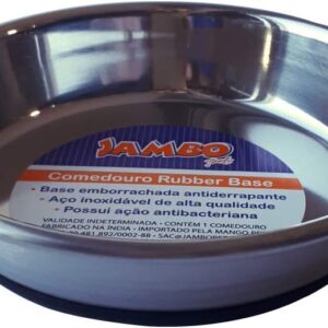 JAMBO PET Comedouro Metal Tamanho P Gatos 2 Jambo Para Cães