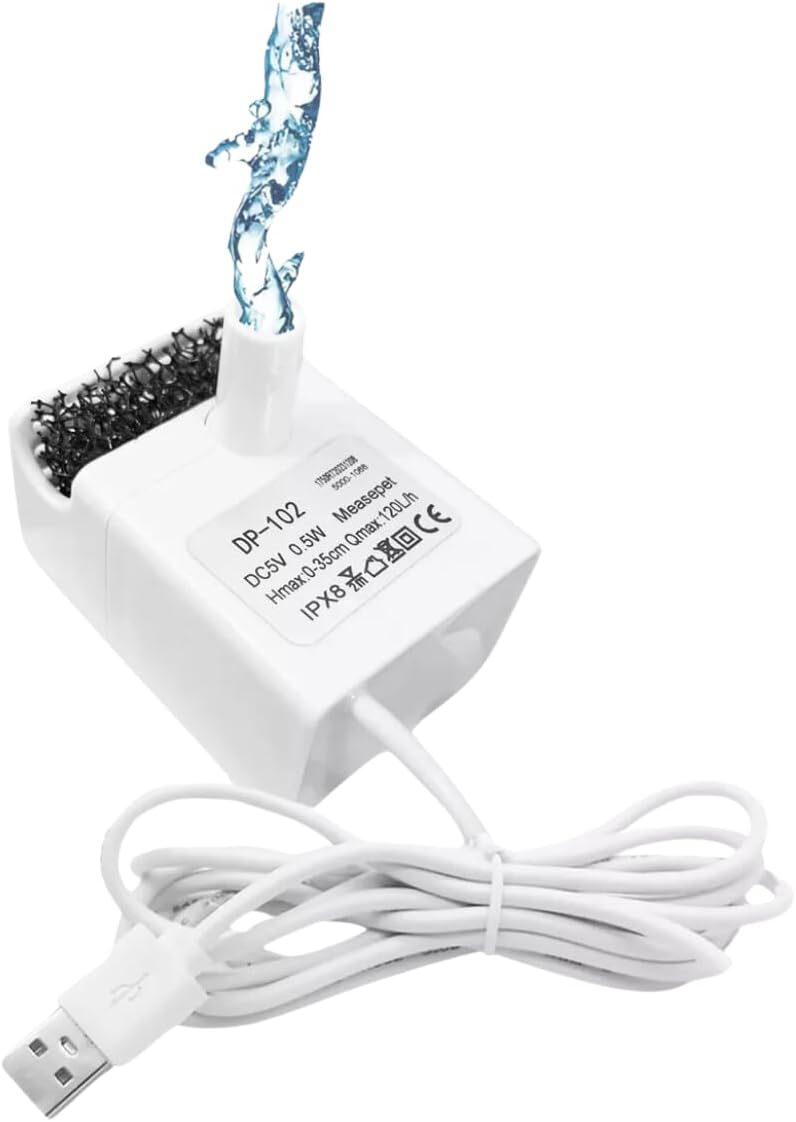 Bomba Submersa Para Bebedouro Fonte De Água Automático Pet - Imagem 3