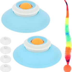 Pacote com 2 tigelas para lamber cães com bola, 2026 novos brinquedos para cães e gatos lambe alimentos líquidos, brinquedo para lamber cães para ansiedade, tigela de alimentação lenta para