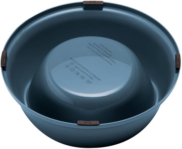 Comedouro Antiderrapante Stark Bowl, 1000 mL, para Cães De Médio Porte, Cor Cinza - Imagem 3