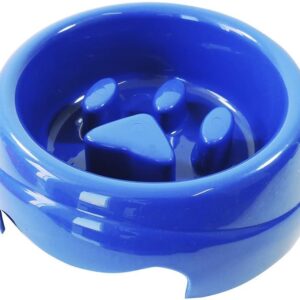 Furacão Pet Comedouro Plástica Coma Melhor Azul Para Cães
