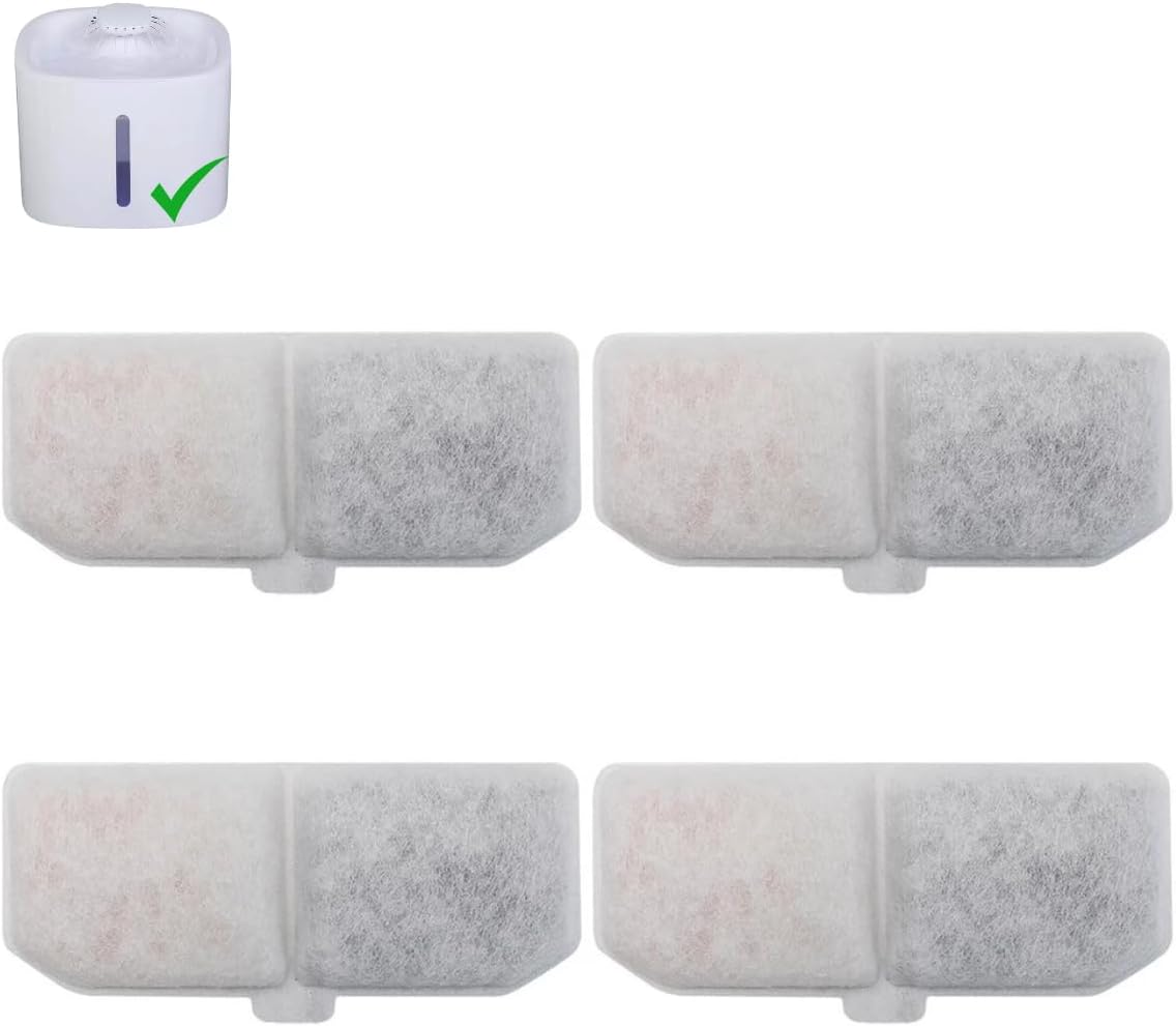 Kit 4 Refil Filtro Bebedouro Fonte De Água Pet Cães E Gatos