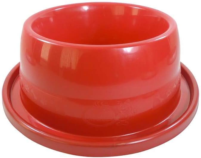Furacão Pet Comedouro Plástica Anti-Formiga N.2 550Ml Vermelho Para Cães