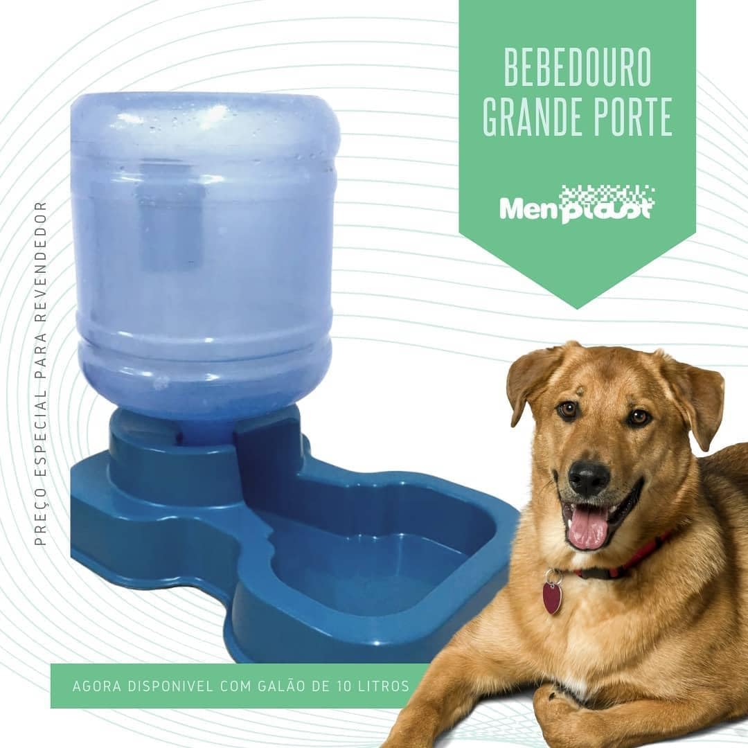 Bebedouro Automático para Cachorro de Grande Porte com Galão de 10L Incluso Ideal para Cães Médios e Grandes que Bebem Muita Água Bebedouro Pet Durável com Reposição Automática Cores Variadas - Imagem 6