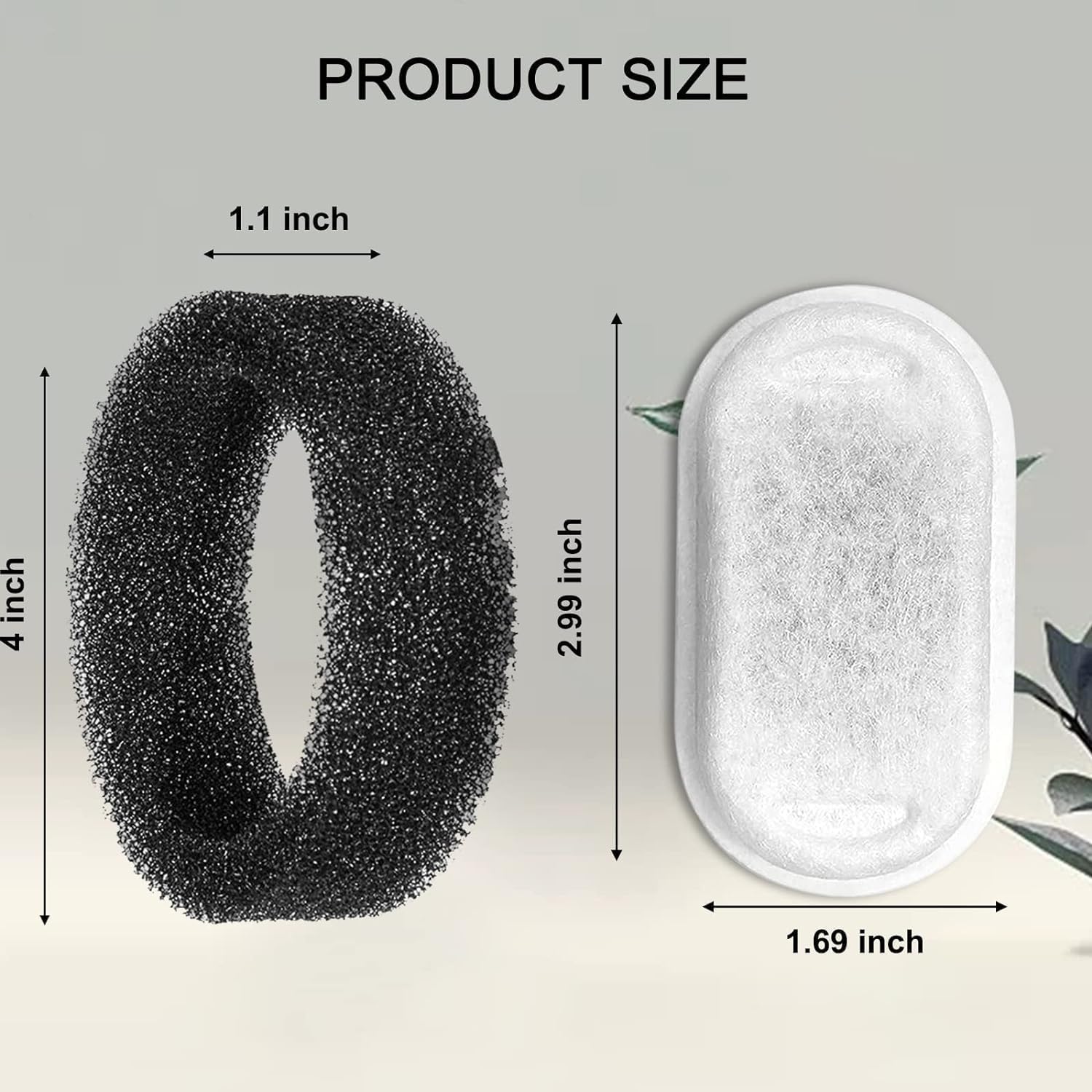 SHINER Filtros para Bebedouros de Gatos com Esponjas de Pré-filtro para Bebedouros Automáticos de 3,2 Litros (8, 4 ESP + 4 FLTR) - Imagem 4