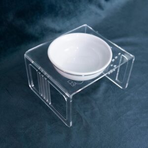 Bebedouro ou Comedouro para cães e/ou gatos em acrílico e porcelana