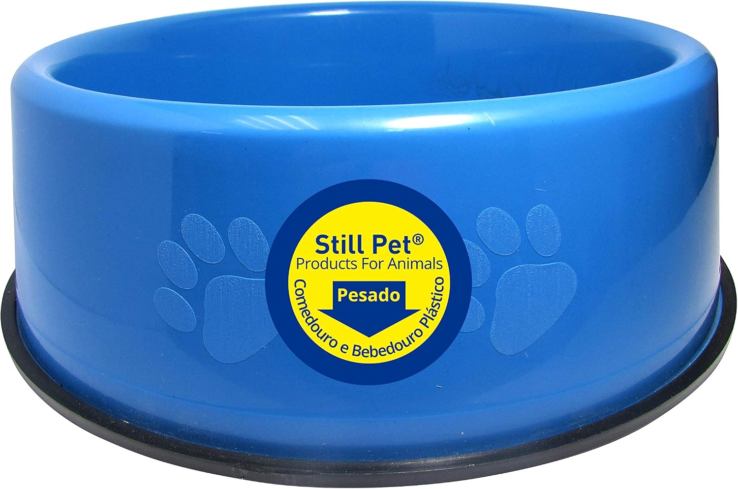Tudo Pet Comedouro E Bebedouro Pesado Filhote Pequeno 450Ml Azul Para Cães
