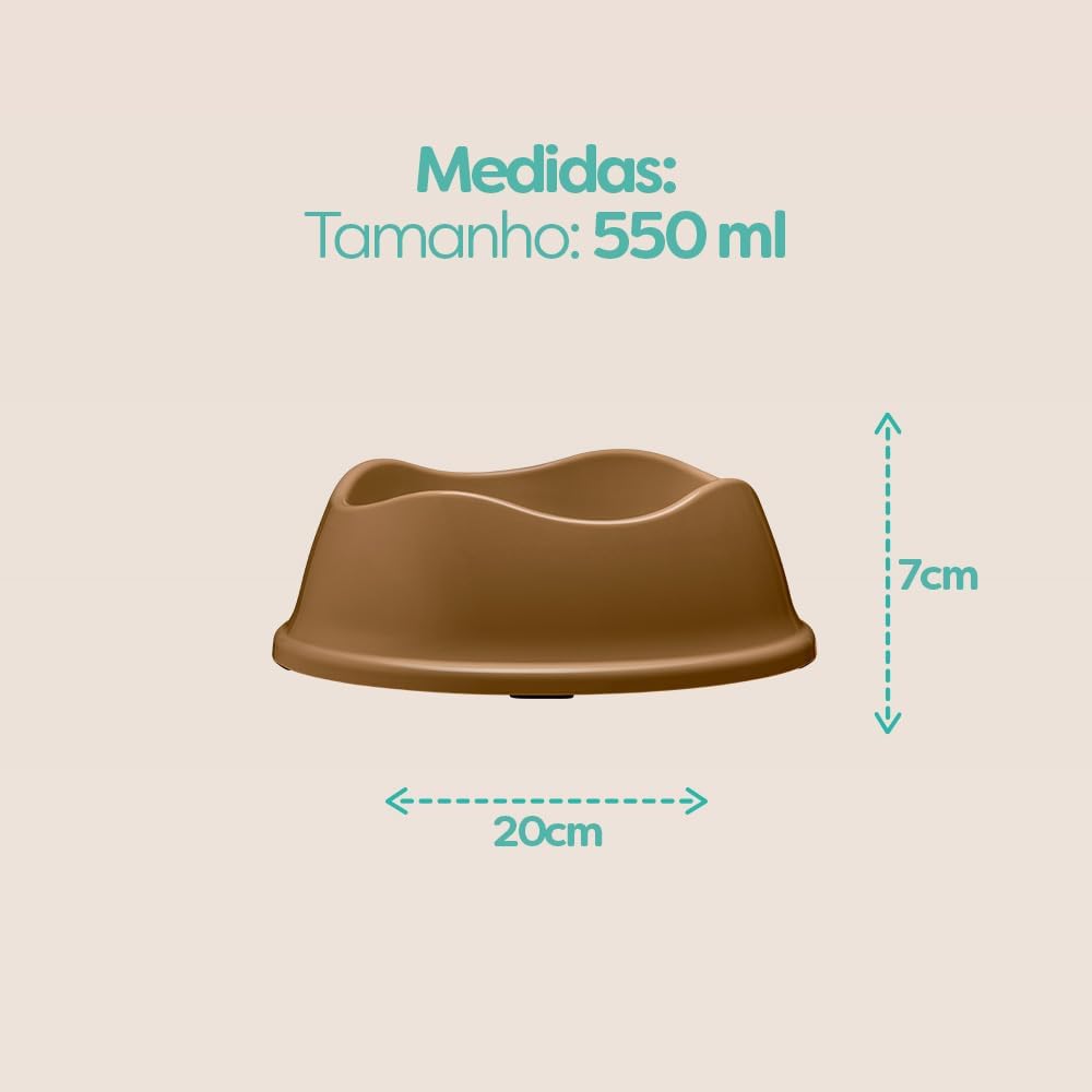 Comedouro Antiderrapante Stark Bowl, 550 mL, para Cães De Pequeno Porte, Cor Bege - Imagem 6