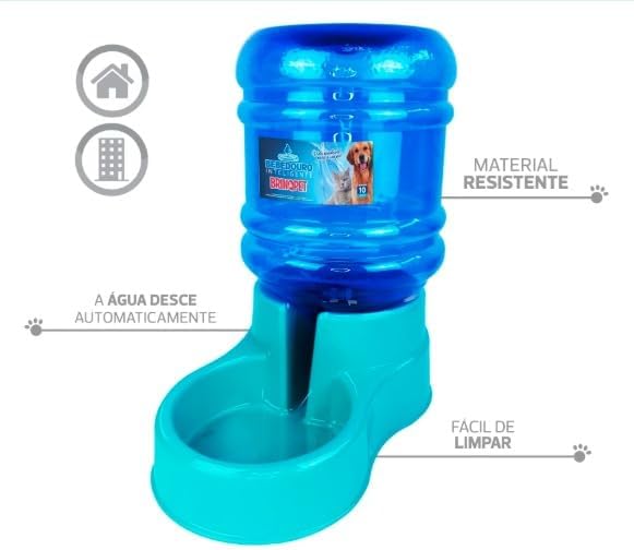 Bebedouro Automático para Cães Grande, Bebedouro Inteligente 10L para Pet, Azul - Imagem 2