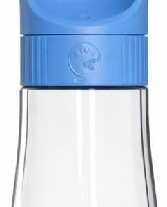Garrafa Agua Portatil PET 2 em 1 490 ml - Bebedouro Cães e Gatos com Dispenser Ração - Dispensador Multifuncional