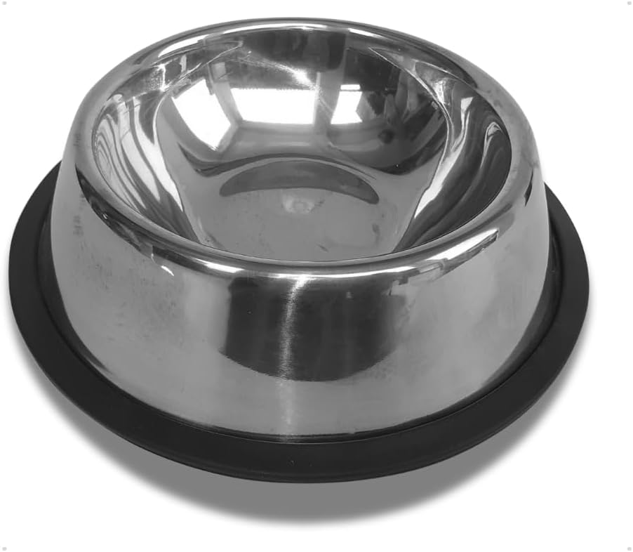 KIT 2 Comedouro de Inox 250ml para Cães e Gatos Mini Filhotes Pote Ração Água Bebedouro Antiderrapante - Imagem 7