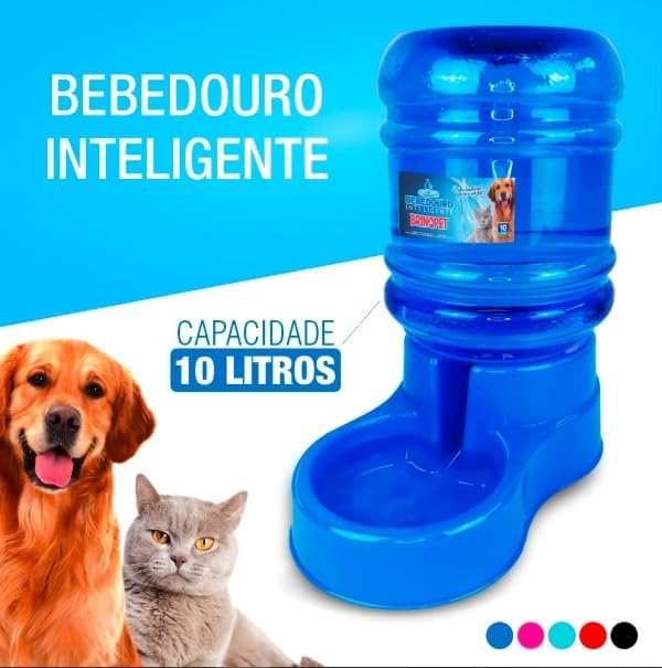 Bebedouro Automático para Cães Grande, Bebedouro Inteligente 10L para Pet, Azul - Imagem 4