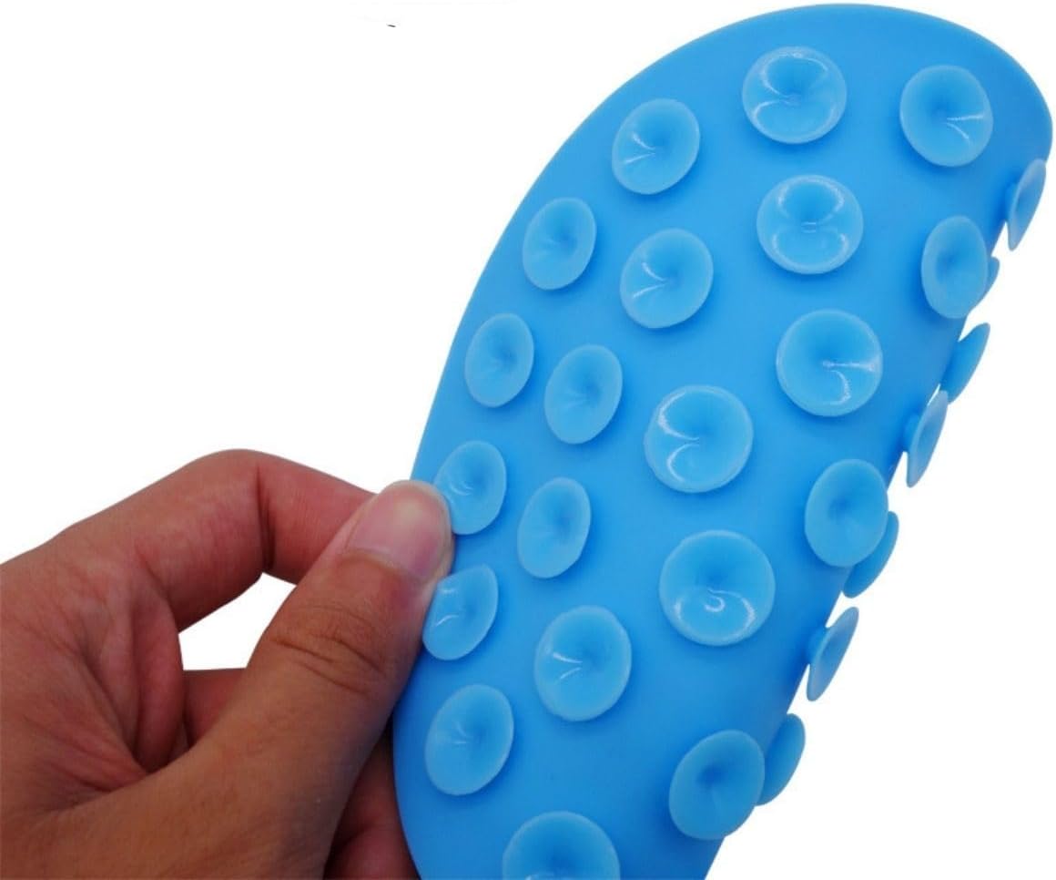 Comedouro Lento com Ventosa Parede Tapete para Cachorro Pet Anti-Stress Brinquedo Interativo para Lamber (Vermelho) - Imagem 2