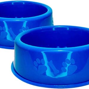 Kit 2 Comedouro Antiformiga para Cães, Kit com 2 Tigelas Azuis, 300ml, 17cm x 6cm