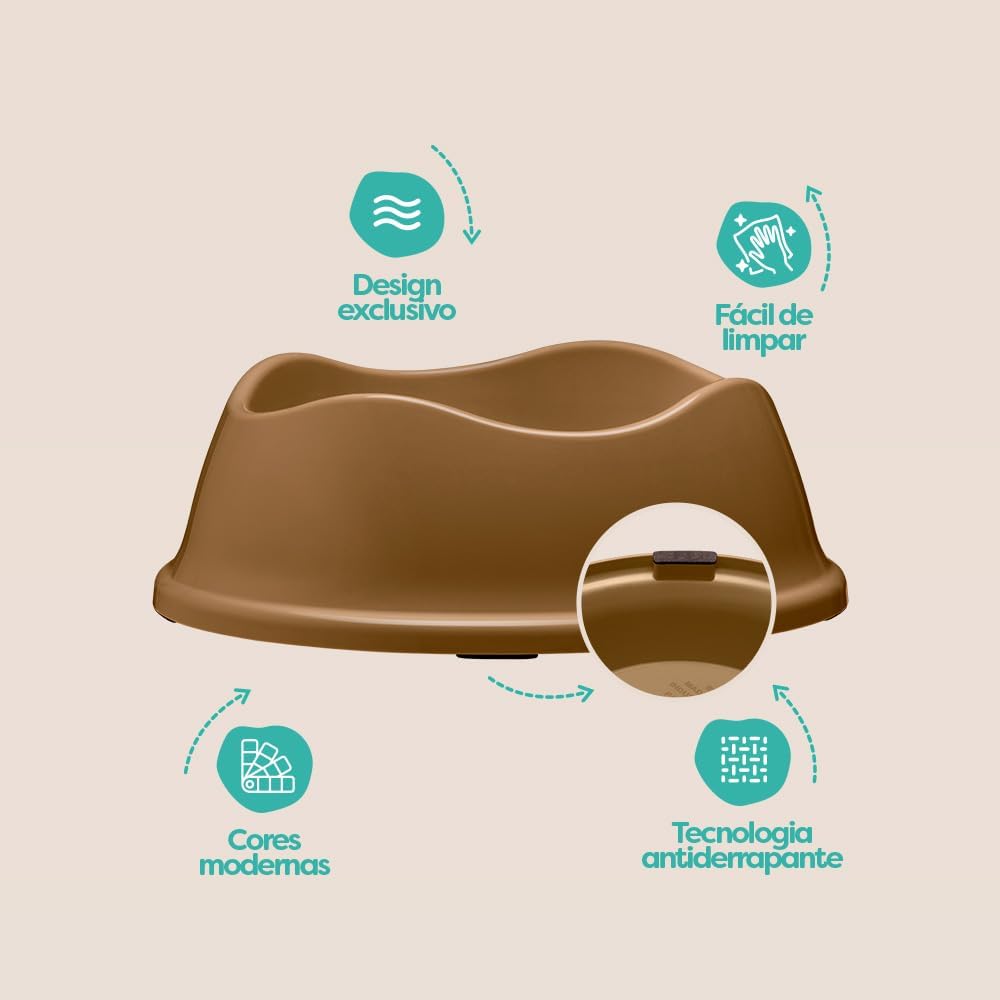 Comedouro Antiderrapante Stark Bowl, 550 mL, para Cães De Pequeno Porte, Cor Bege - Imagem 5