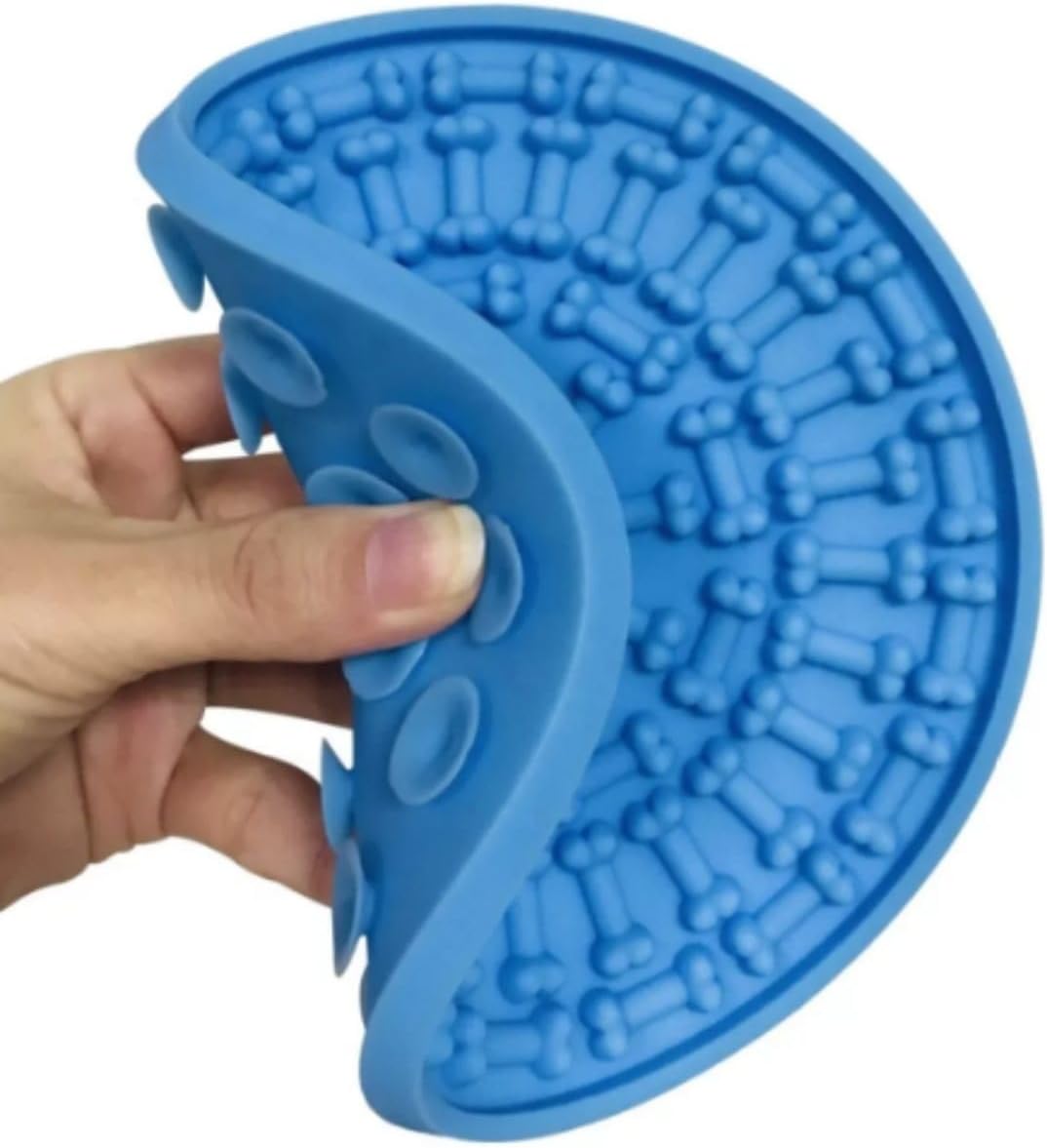 Comedouro Lento com Ventosa Parede Tapete para Cachorro Pet Anti-Stress Brinquedo Interativo para Lamber (Vermelho) - Imagem 5