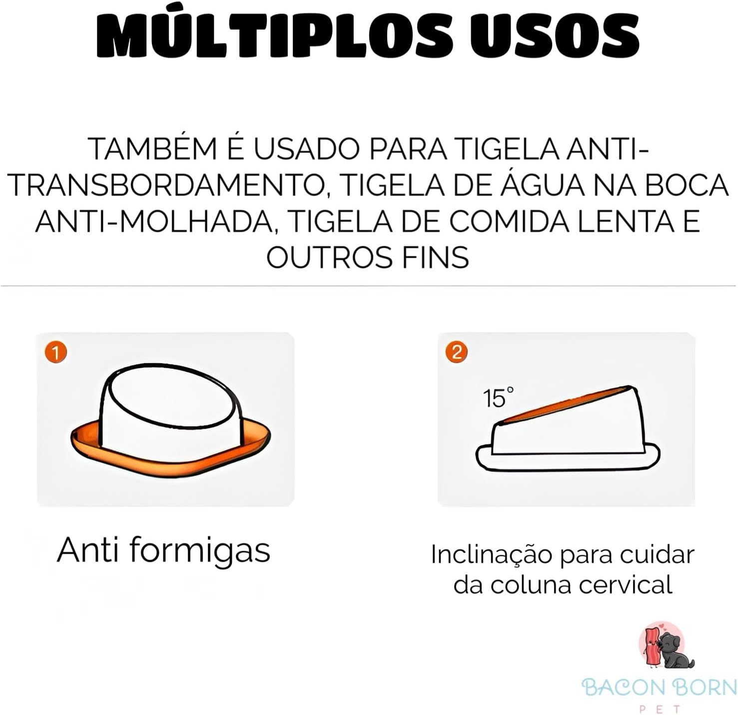 Comedouro e Bebedouro Pet Anti Formiga Pote Ração Duplo Cães Gatos Inox Unitário (Azul) - Imagem 4