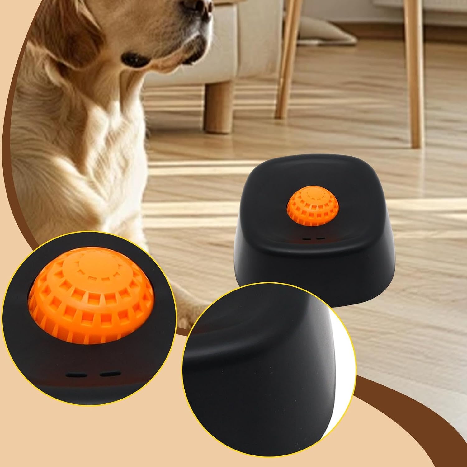 Tigela para cães, brinquedo de enriquecimento ambiental, comedouro lento para casa, quarto, escritório e dormitório, Preto - Imagem 6