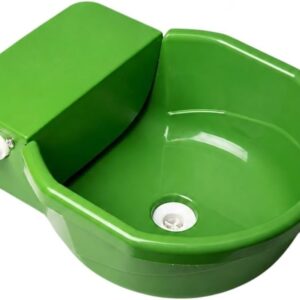 Bebedouro Cocho Automático 7 Litros com Boia Profissional | Bebedouro para Gado, Boi, Vaca, Cavalos e Cachorro de Porte Grande, Plástico Resistente com Proteção UV (1)