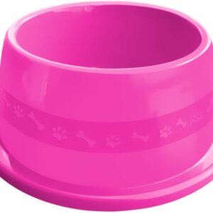 Furacão Pet Comedouro Plástica Anti-Formiga N.4 1900Ml Rosa Para Cães