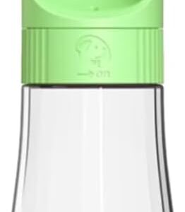 Garrafa Bebedouro Comedouro Pet Portátil 2 em 1 para Água e Ração - Ideal Para Viagens, Passeios e Atividades ao Ar Livre (Verde)