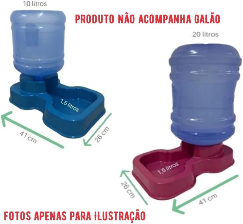 Base para Bebedouro ou Tratador Automático – Compatível com Galões de 10L ou 20L – Pet Grande Porte – Apenas a BASE (Não acompanha bombona/galão/tratador) (Azul) - Imagem 2