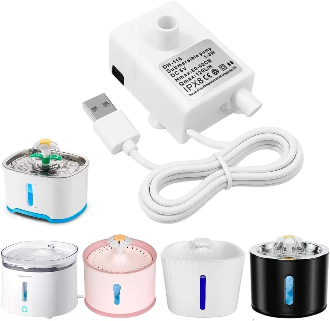 Bombinha Fonte De Água Pet Inteligente Led Bomba Submersa